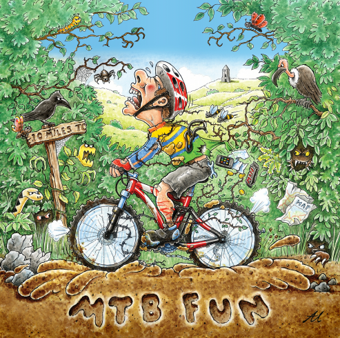 MTB Fun The Arty Card Company